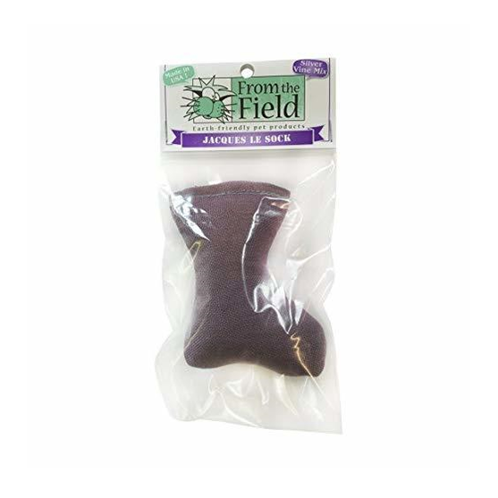 From the Field Jacques Le Sock Silver Vine Cat Toy Assorted Colors
