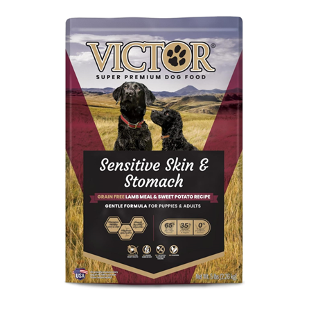 Victor Grain Free Sensitive Skin and Stomach Lamb Dog Food 5 lb