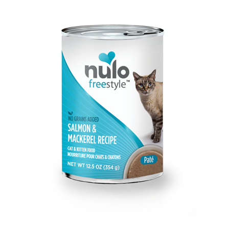 Nulo Freestyle Grain Free Salmon and Mackerel Pate Cat Food 12.5 oz