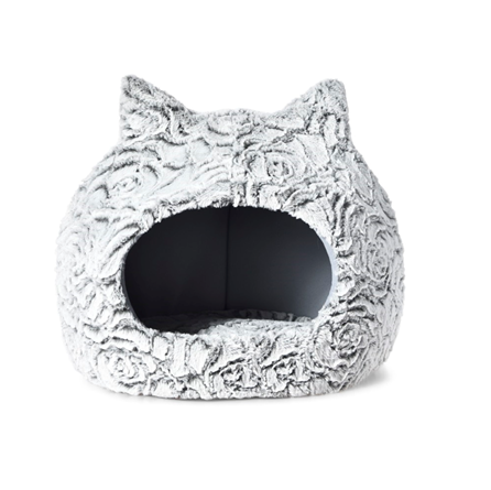 Max and Marlow Cat Dome with Ears Gray