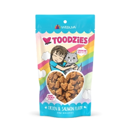 Weruva Best Feline Friend Toodzies Grain Free Crunchy Chicken and Salmon Cat