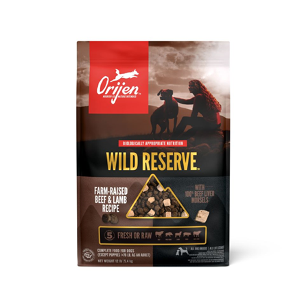 Orijen Wild Reserve Grain Free Beef and Lamb Dog Food 12 lb