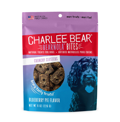 Charlee Bear Bearnola Blueberry Pie Dog Treats 8 oz