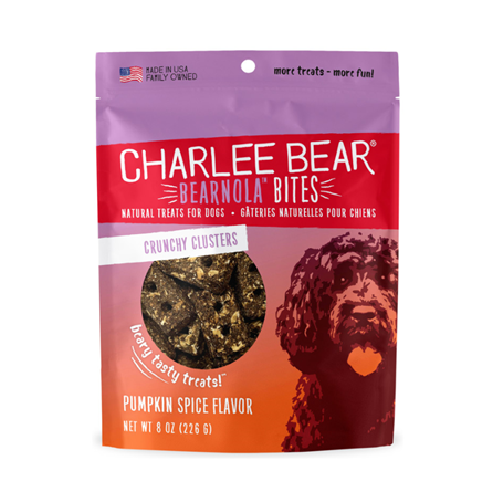 Charlee Bear Bearnola Pumpkin Spice Dog Treats 8 oz