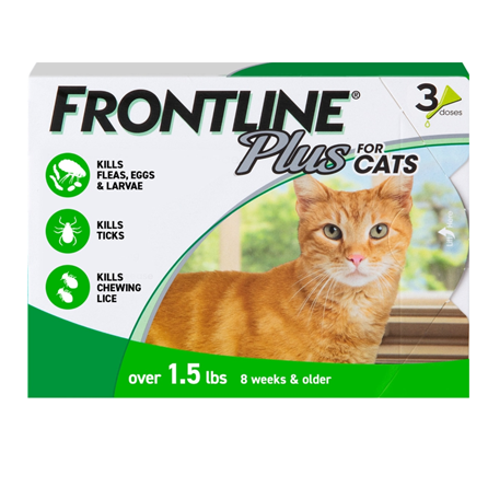 Frontline Plus Cat Green 3 pack