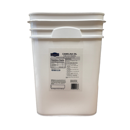 Beaver Brand Camelina Oil, Pure Cold Pressed 35 lb