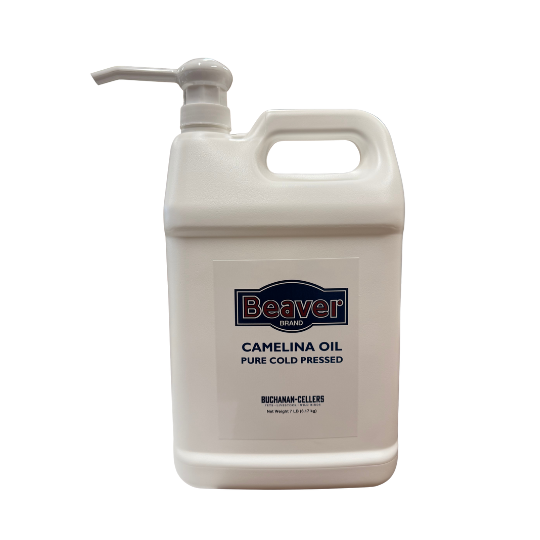 Beaver Brand Camelina Oil, Pure Cold Pressed 7 lb
