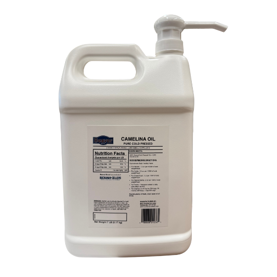 Beaver Brand Camelina Oil, Pure Cold Pressed 7 lb