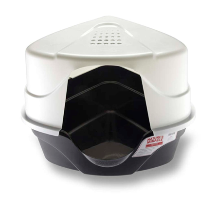 Nature's Miracle Advanced Hooded Corner Cat Litter Box
