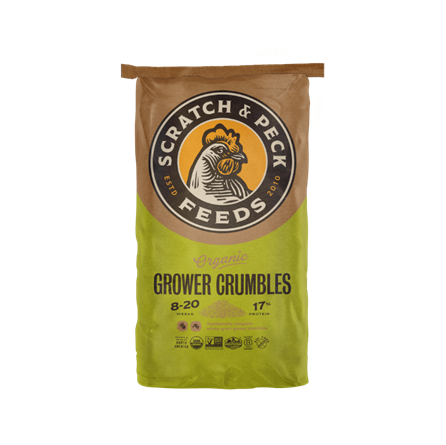 Scratch and Peck Organic Grower Crumbles 35 lb