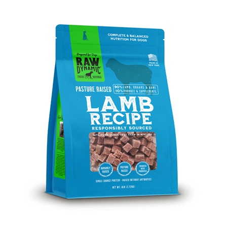 Raw Dynamic Frozen Raw Lamb Formula Dog Food 6 lb