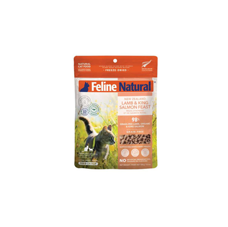Feline Natural Freeze Dried Lamb and Salmon Cat Food 3.5 oz