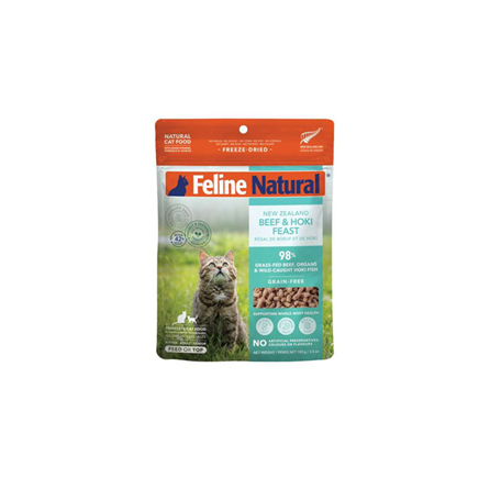 Feline Natural Freeze Dried Beef and Hoki Feast Cat Food 3.5 oz