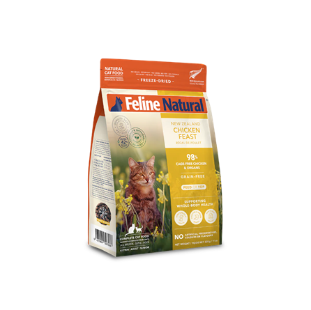 Feline Natural Freeze Dried Chicken Feast Cat Food 11 oz