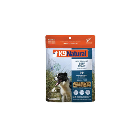 K9 Natural Freeze Dried Beef Topper Dog Food 3.5 oz