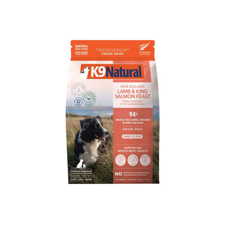 K9 Natural Freeze Dried Lamb and King Salmon Feast Dog Food 17.6 oz