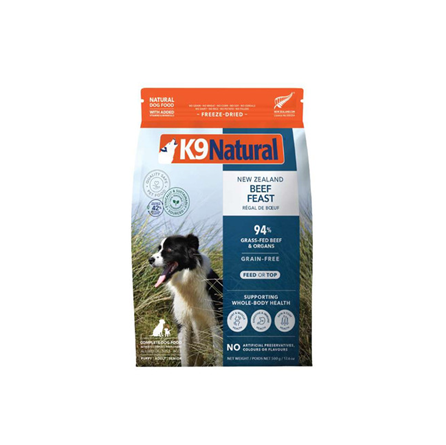 K9 Natural Freeze Dried Beef Feast Dog Food 17.6 oz