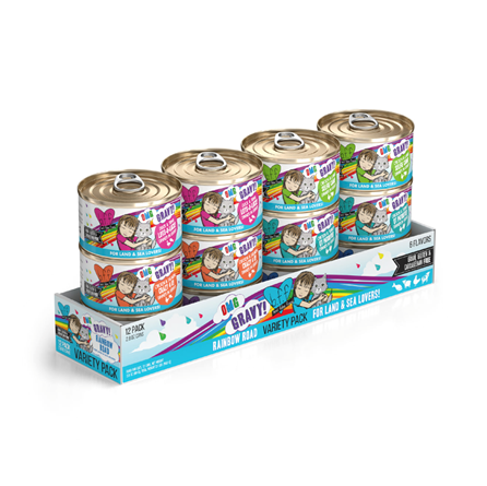 Weruva Grain Free Rainbow Road Variety 12 Pack Cat Food 2.8 oz
