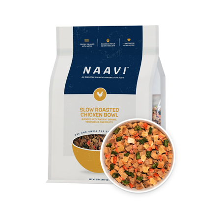 Naavi Slow Roasted Chicken Bowl Dog Food 2 lb