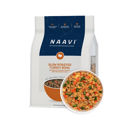 Naavi Slow Roasted Turkey Bowl Dog Food 2 lb