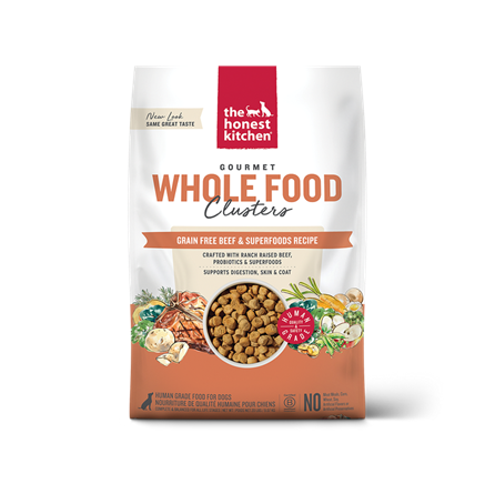 The Honest Kitchen Grain Free Whole Food Clusters Beef Dog Food 5 lb