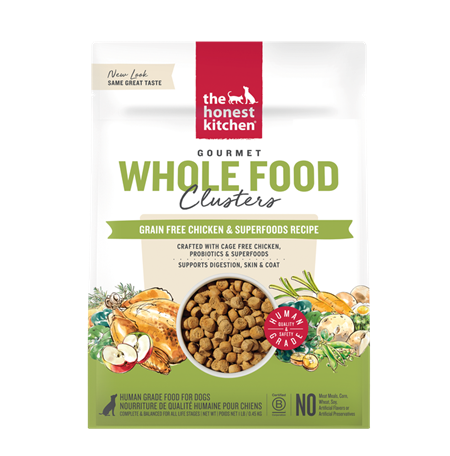 The Honest Kitchen Grain Free Whole Food Clusters Chicken Dog Food 5 lb