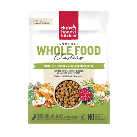 The Honest Kitchen Grain Free Whole Food Clusters Chicken Dog Food 20 lb