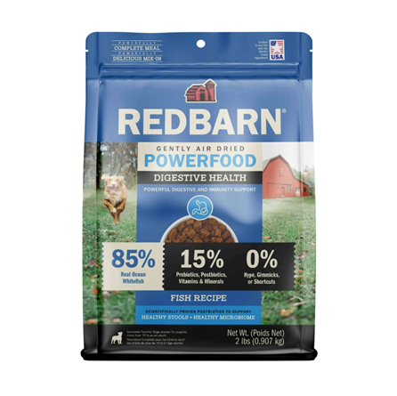 Redbarn Air Dried Gut Support Fish Dog Food 2 lb