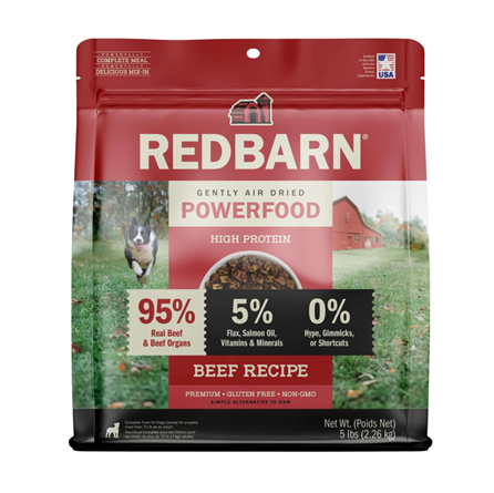 Redbarn Air Dried Powerfood Beef Dog Food 5 lb