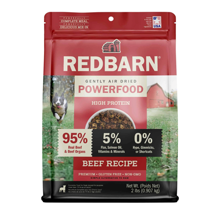 Redbarn Air Dried Powerfood Beef Dog Food 2 lb