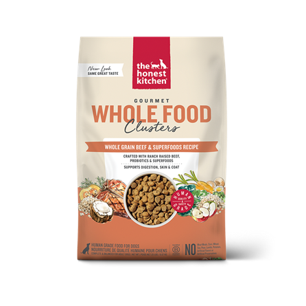The Honest Kitchen Whole Food Clusters Beef and Oat Dog Food 5 lb
