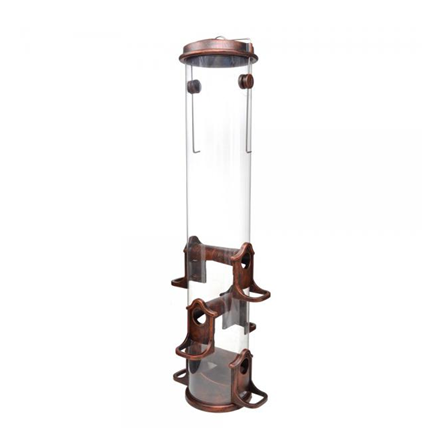 Backyard Essentials Mammoth Seed Tube Feeder Antique Copper