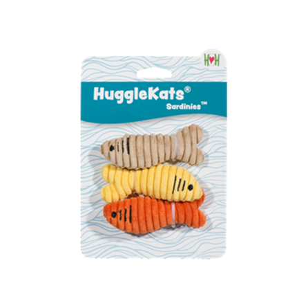 Huggle Hounds Sardines Cat Toy 3 pack