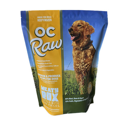 OC Raw Grain Free Chicken & Produce Rox Dog Food 3 lb