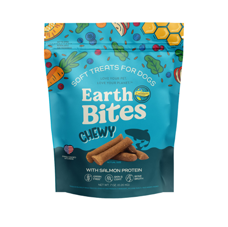 Earthborn Holistic EarthBites Grain Free Salmon Chewy Dog Treats 7 oz