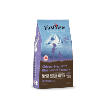 First Mate Grain Free Chicken Meal with Blueberries Cat Food 1 lb