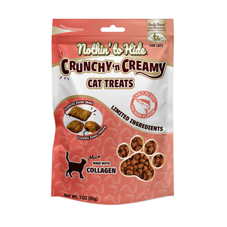Fieldcrest Farms Nothing to Hide Collagen Salmon Cat Treat 3 oz
