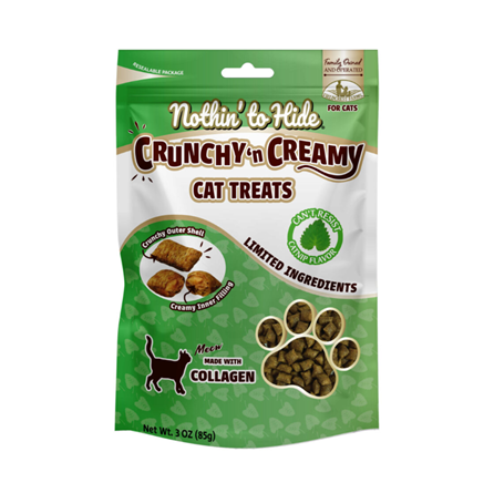 Fieldcrest Farms Nothing to Hide Collagen Catnip Cat Treats 3 oz