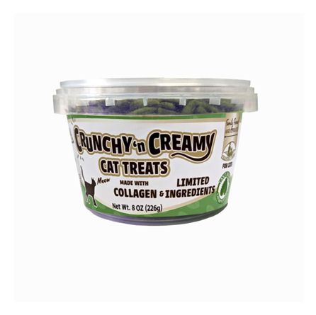 Fieldcrest Farms Nothing to Hide Collagen Catnip Cat Treats 8 oz tub