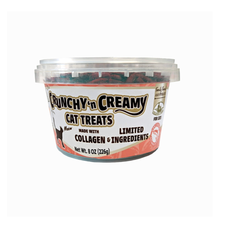 Fieldcrest Farms Nothing to Hide Collagen Salmon Cat Treats 8 oz tub