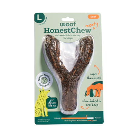 Woof HonestChew Meaty YGnawt Dog Chew Large