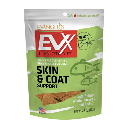 Evanger's EVX Skin and Coat Support salmon, Whole Flaxseed and Fish Oil