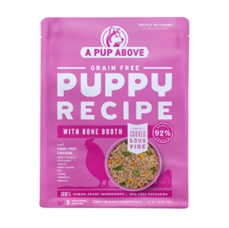 A Pup Above Frozen Grain Free Puppy Recipe Dog Food 3 lb
