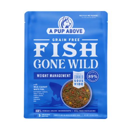A Pup Above Grain Free Fish Gone Wild Frozen Dog Food 3 lb