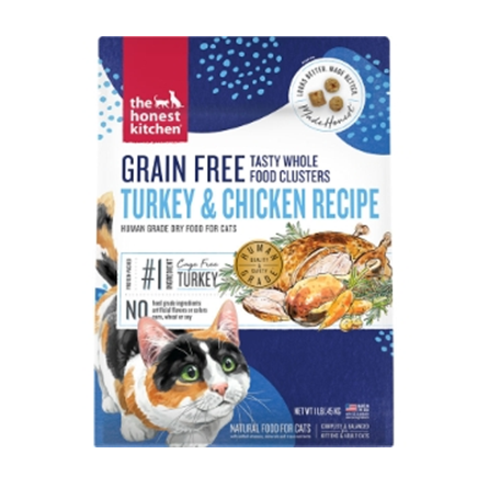 The Honest Kitchen Clusters Grain Free Turkey and Chicken Cat Food 1 lb
