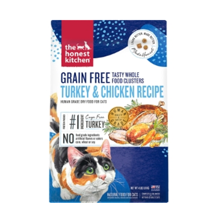 The Honest Kitchen Clusters Grain Free Turkey and Chicken Cat Food 4 lb