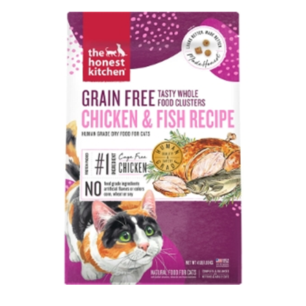 The Honest Kitchen Clusters Grain Free Chicken and Whitefish Cat food 4 lb