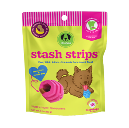 Stashios Stash Strips Peanut Butter Banana Flavor Dog Treat 18 servings