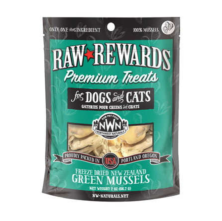 Northwest Naturals Freeze Dried Green Lipped Mussels Dog and Cat Treats 2 oz