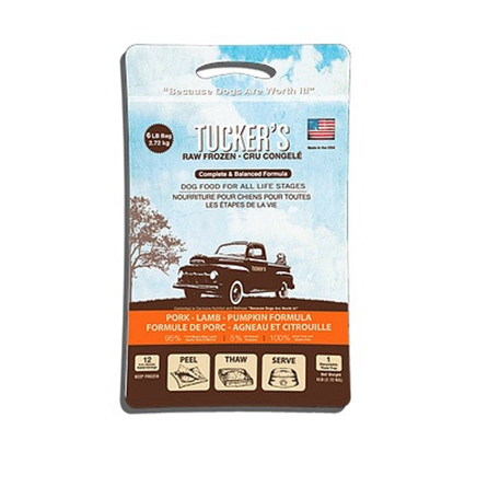 Tucker's Raw Frozen Pork-Lamb-Pumpkin Dog Food 6 lb